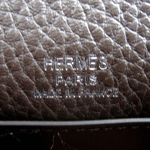 AAA Hermes Kelly 22 CM France Leather Handbag Dark Coffee H008 On Sale - Click Image to Close